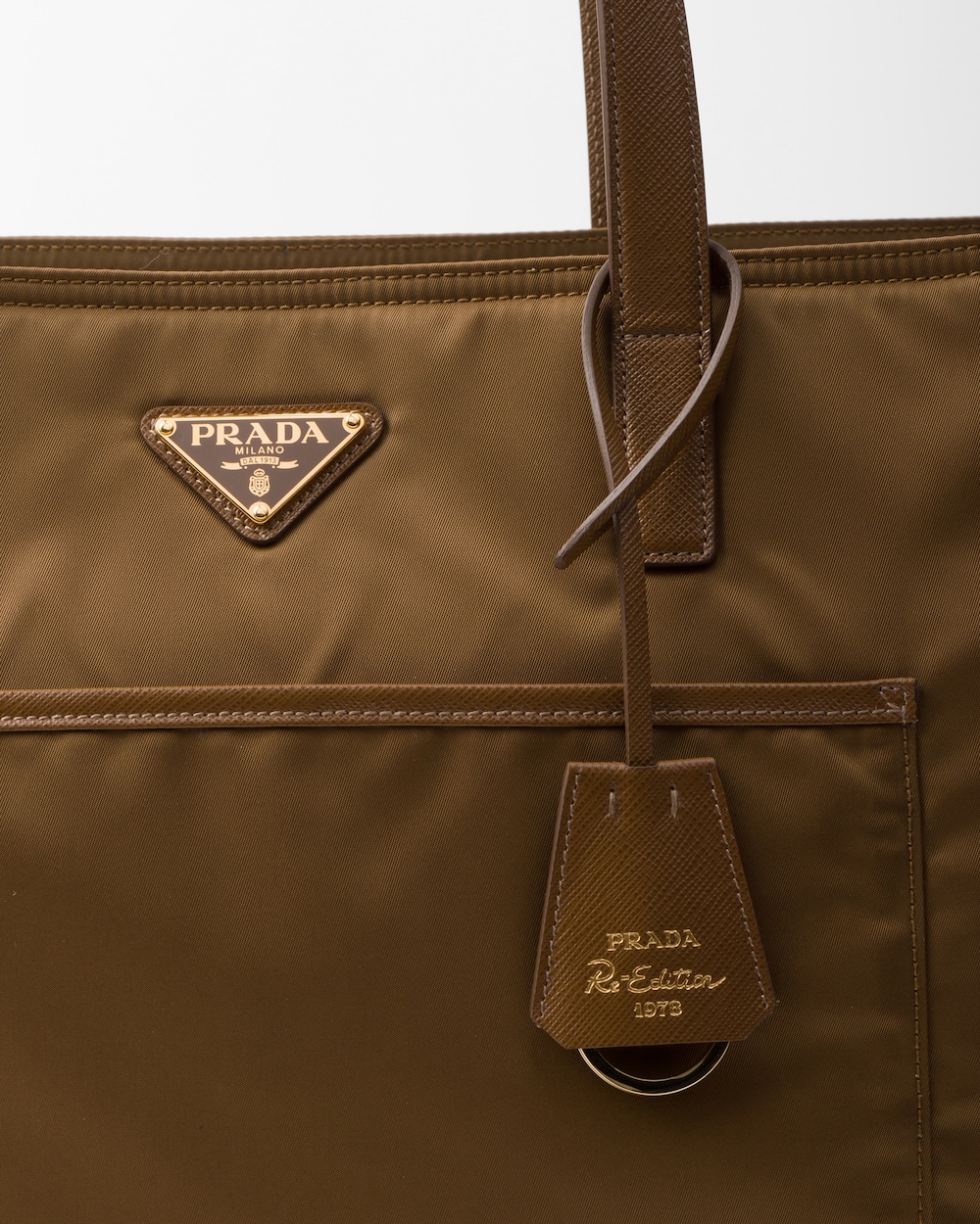 Prada Re-Edition 1978 Large Re-Nylon and Saffiano Leather Tote Bag - Image 2
